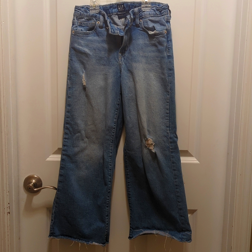 Gap girls wide leg jeans